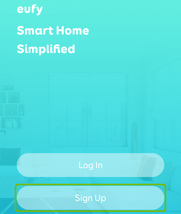 Sign Up highlighted.