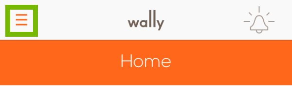 Menu button highlighted