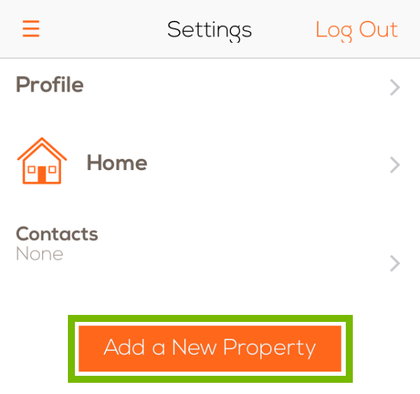 Add a New Property button highlighted