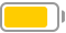 Yellow iOS battery icon.