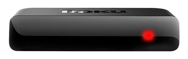 Red light on Roku player.
