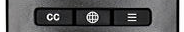 Closed caption and Internet features area of remote.