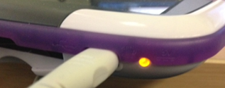 USB charger plugged into LeapFrog device.