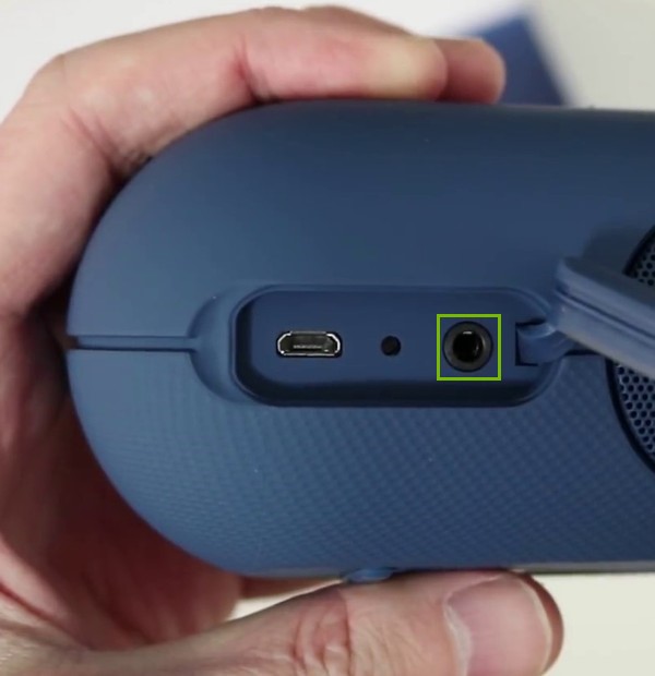 Audio port highlighted