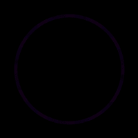 Amazon echo with a flash of purple light