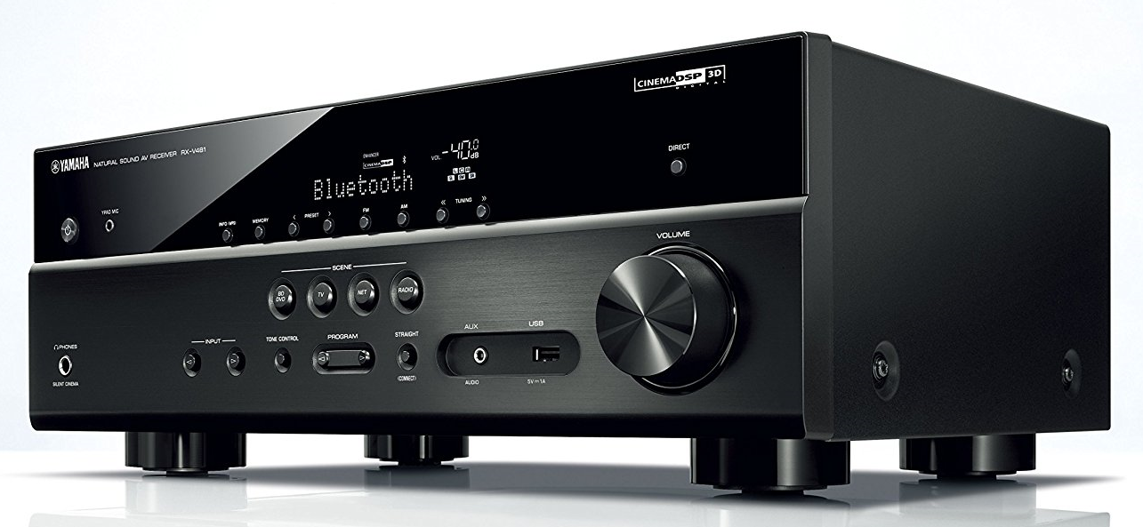 Yamaha RX-V481BL AV receiver.