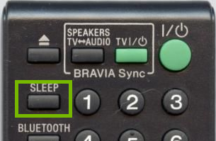 Sony BDVE3100 Remote Sleep Button