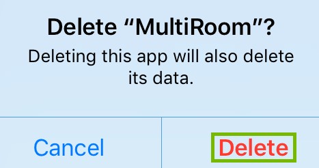 Delete App Conformation