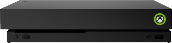Power button highlighted on Xbox One.
