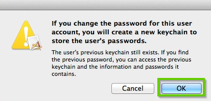 macOS keychain warning