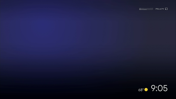 Chromecast wallpaper screen.