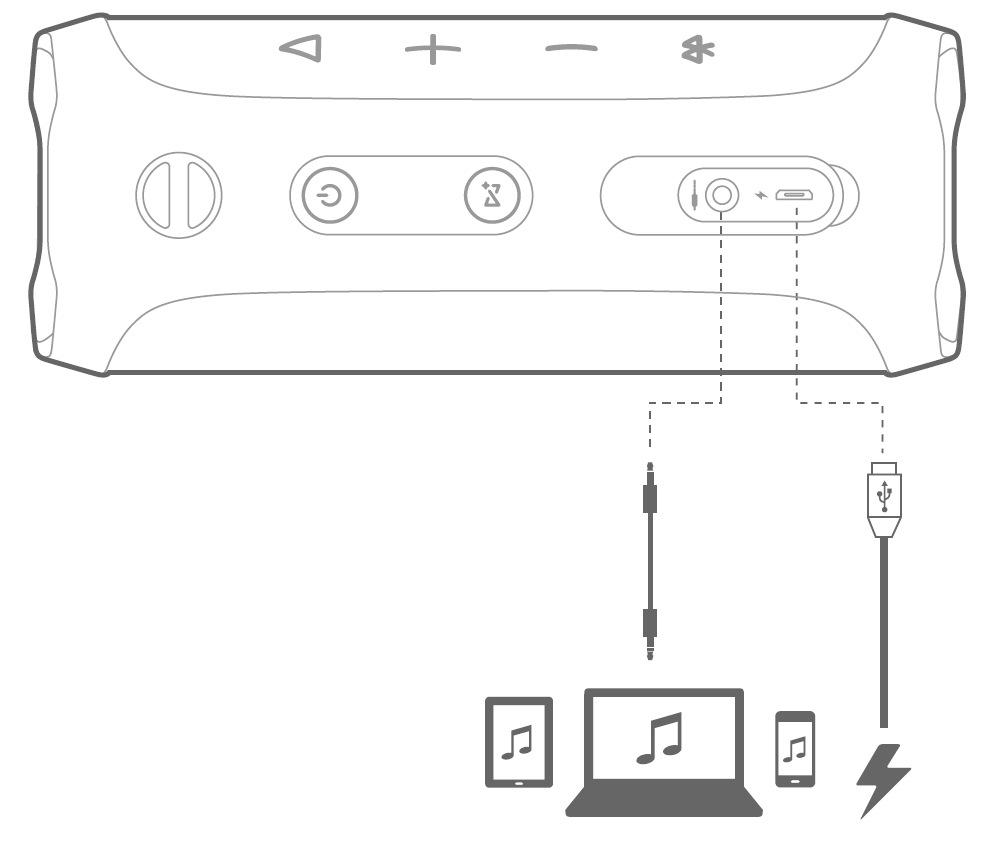 diagram of audio and u s b port