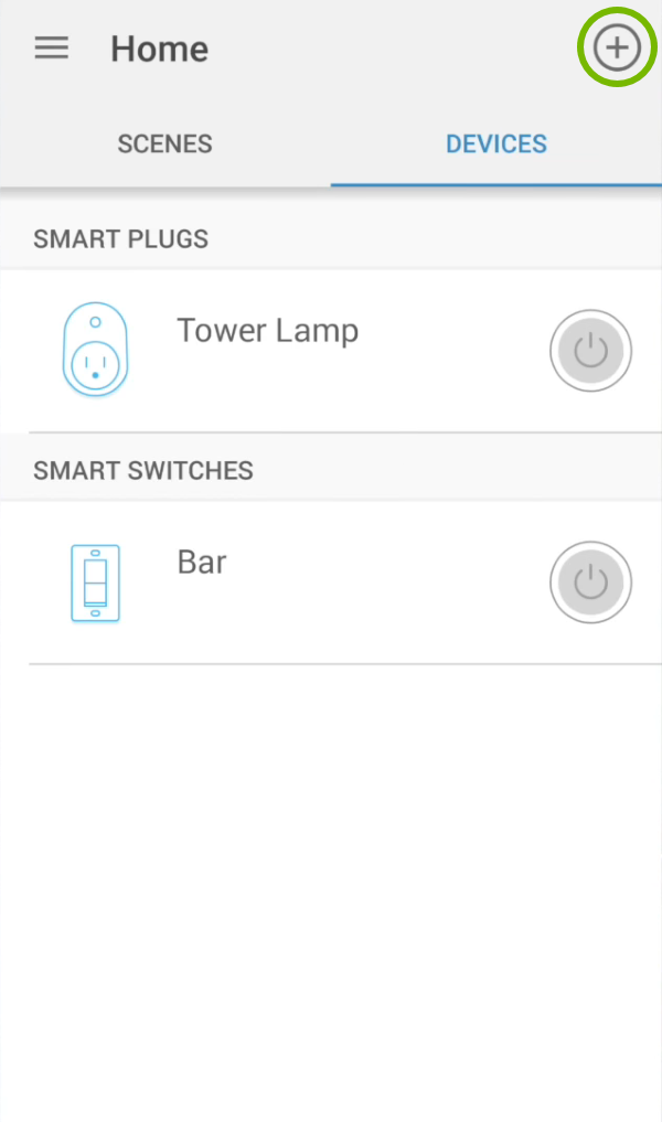 Add icon highlighted in device list of Kasa app.