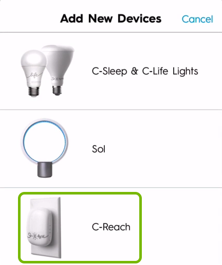 Smart bridge highlighted in C by GE app.