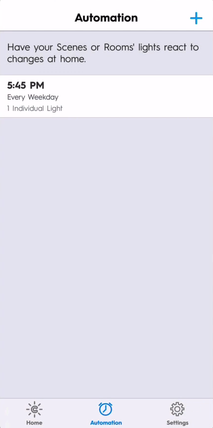 New lighting automation showing up in C by GE app.
