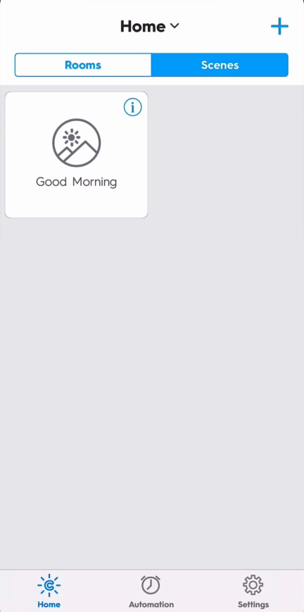 New scene showing up in C by GE app.