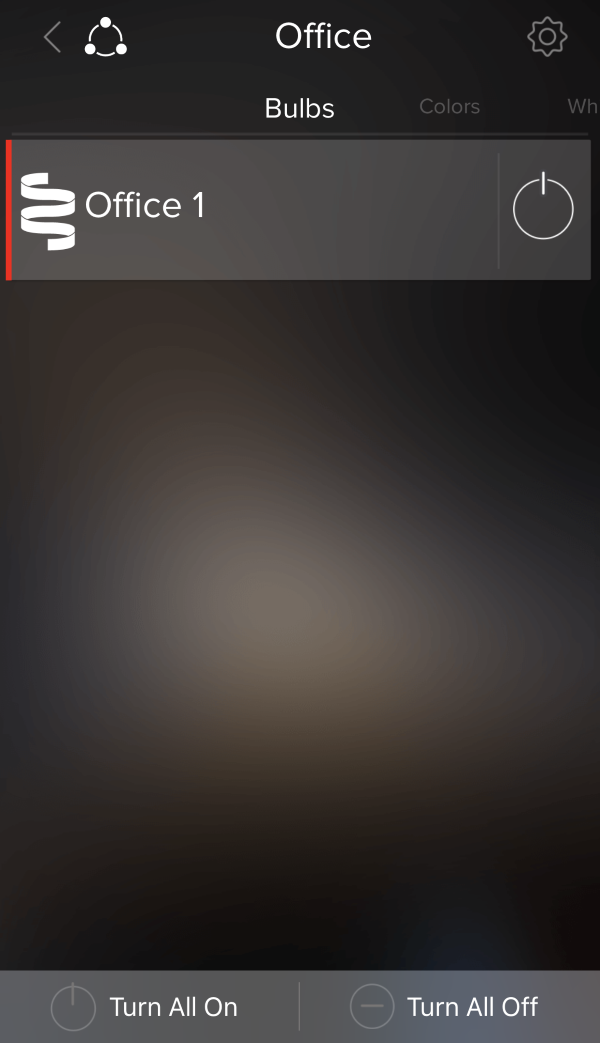 Dashboard showing new group and light strip in ilumi app.