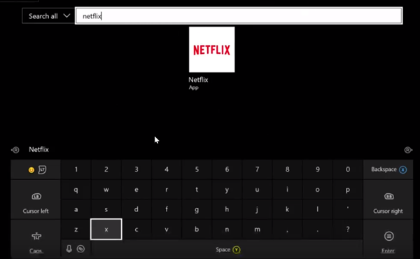 Xbox one with netflix searched for