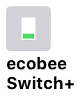 ecobee Switch+ detected in Home app.