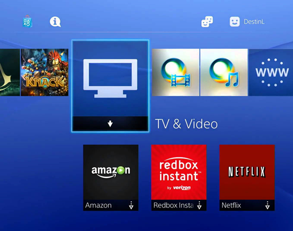 Playstation tv and video app