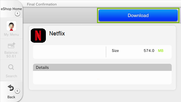 Wii u Netflix download