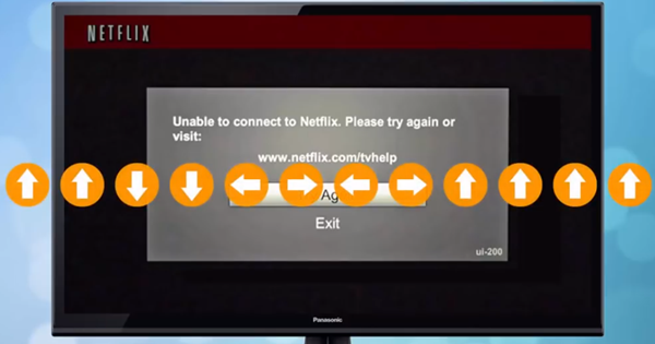 Panasonic Netflix deactivation sequence