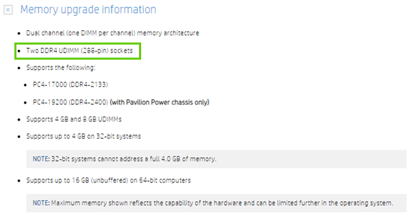 Type of ram available to this motherboard
