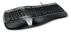 An ergonomic keyboard