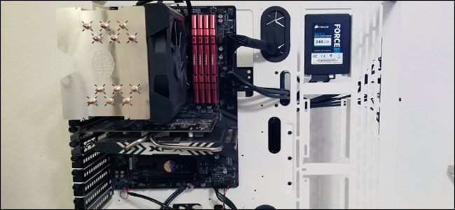 Open computer case