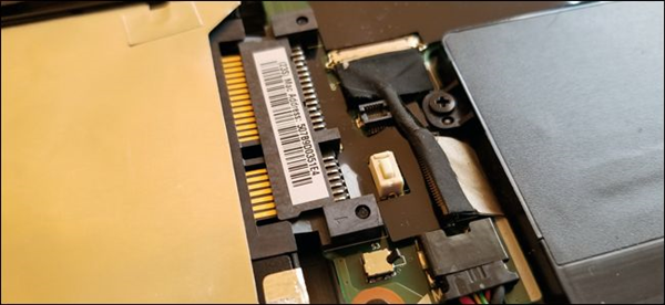 Integrated SATA connection