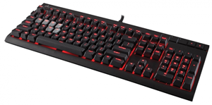 A corsair gaming keyboard