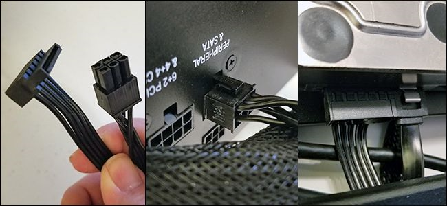 Plugging in the hard drive