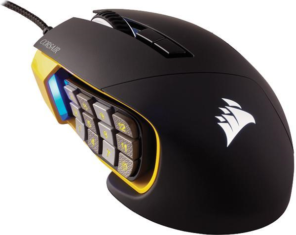 A corsair gaming mouse