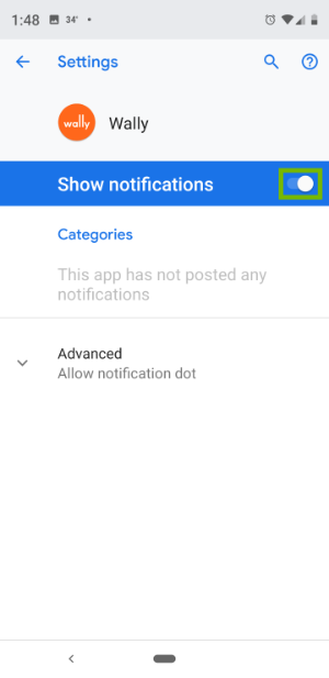Notification Toggle
