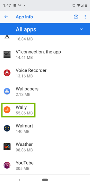Wally app
