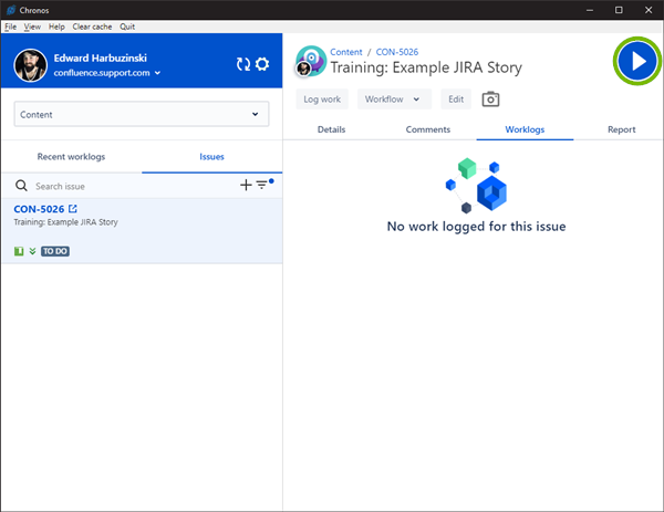 Time tracking with Chronos.