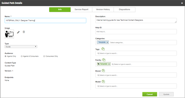 Guided path details example.