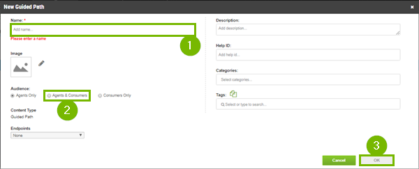 New guided path window.