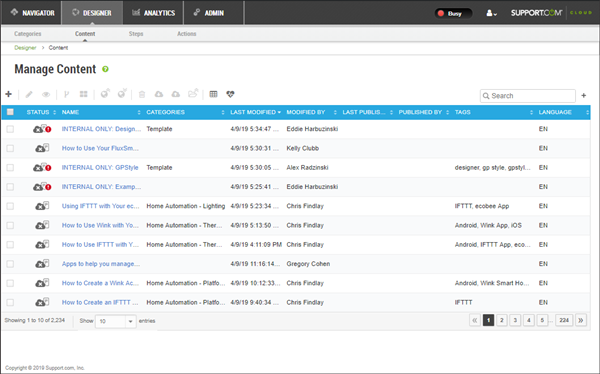 Cloud designer or Core interface.
