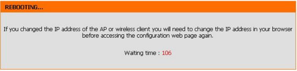 Rebooting the device