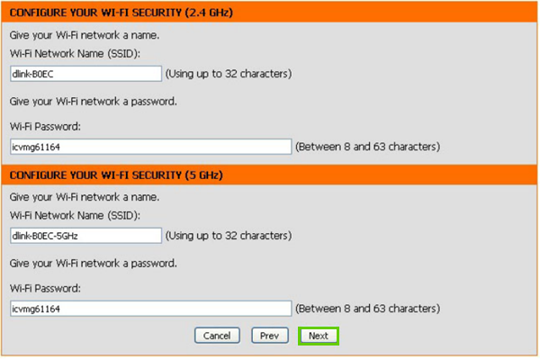 Wireless configuration sheet