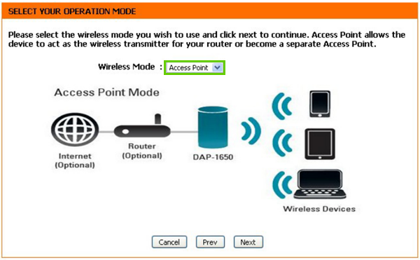 Access Point selected