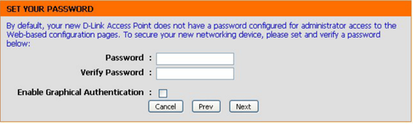 Setting a password
