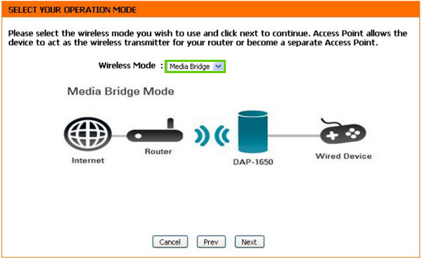 Media Bridge selection