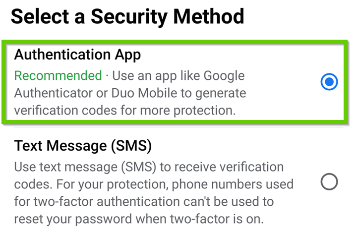 Authentication app