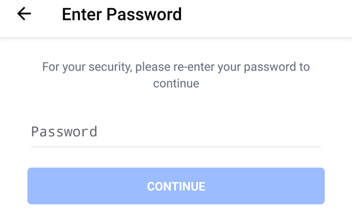 Enter Password