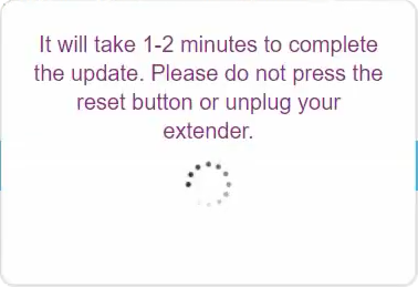 Range Extender applying update.