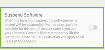 Suspend software option