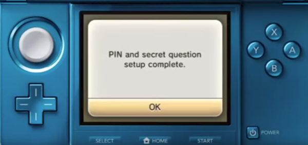 Confirmation of pin and question