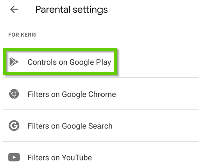 controls on google play